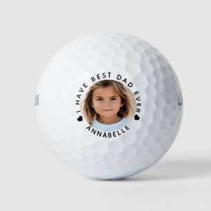 BALLES DE GOLF J'AI LE MEILLEUR PAPA JAMAIS PHOTO