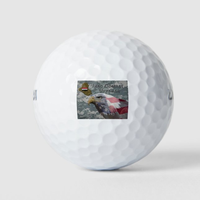 Balles De Golf J'ai Servi - Vétéran de Combat en Irak (Devant)