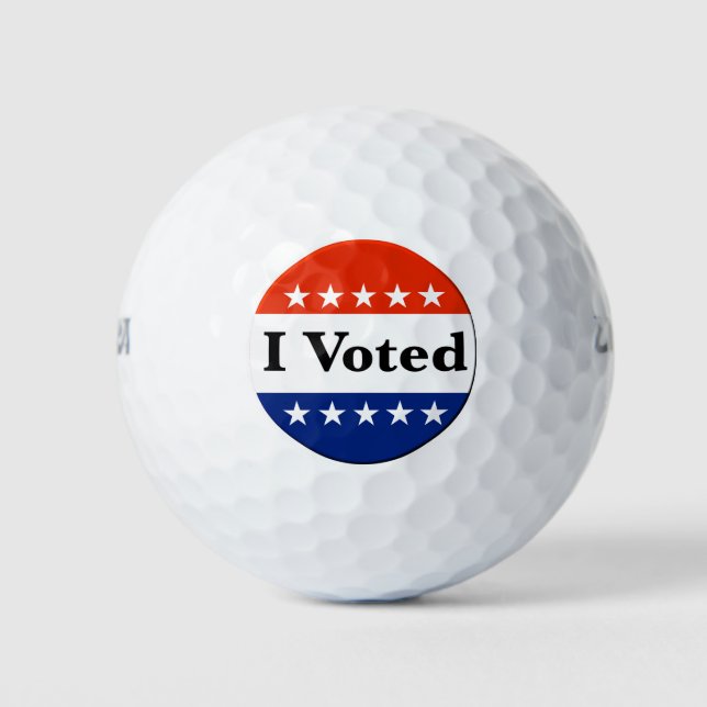 Balles De Golf J'ai voté les élections de 2026 (Devant)