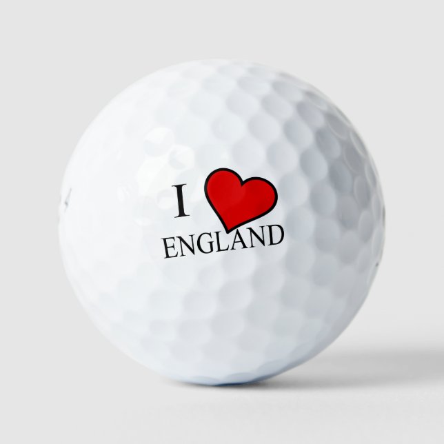 Balles De Golf J'aime Angleterre bk be6 gbt (Devant)