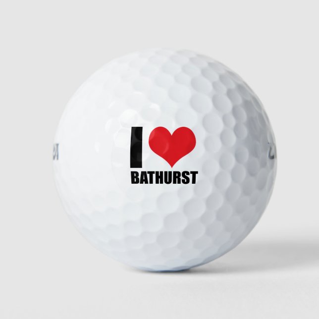 Balles De Golf J'aime Bathurst (Devant)