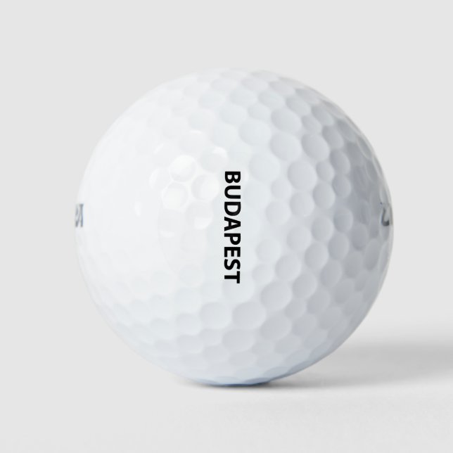 Balles De Golf J'aime Budapest (Devant)