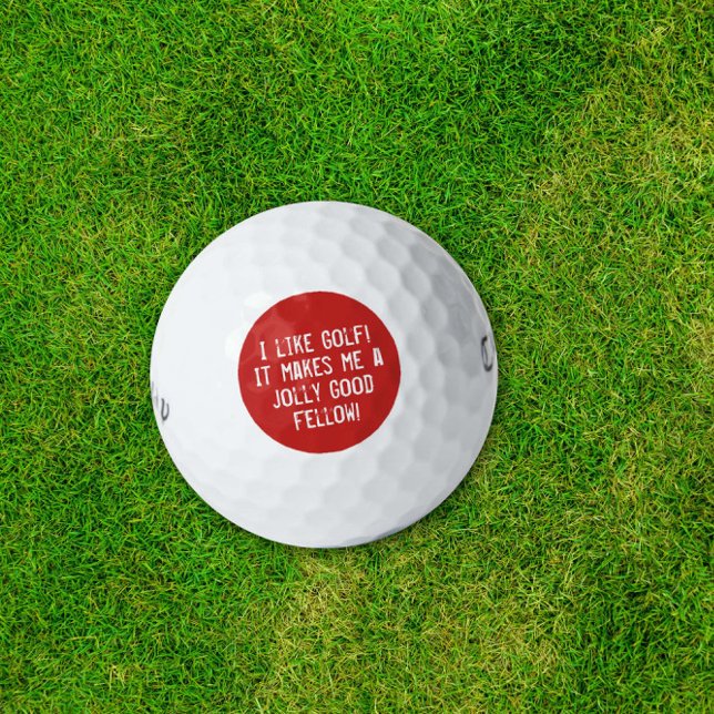 Balles De Golf J'aime Golf Funny Sports Humour Dire Typographie (Créateur téléchargé)