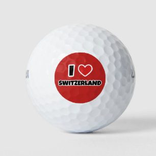 Balles De Golf J'aime la Suisse