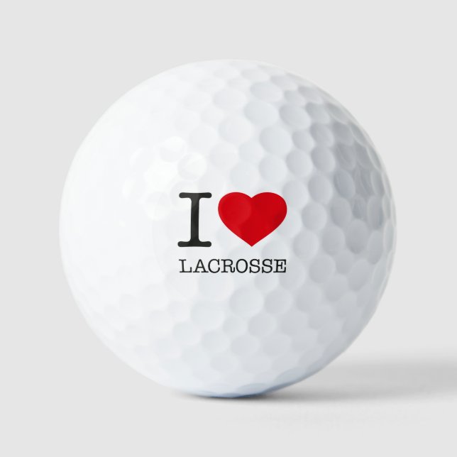 BALLES DE GOLF J'AIME LACROSSE (Recto)