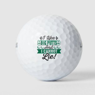 Balles De Golf J'aime les gros seins que je ne peux pas mentir