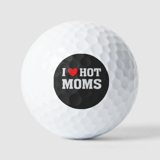 BALLES DE GOLF J'AIME LES MOMS CHAUDES (Recto)