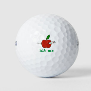 BALLES DE GOLF J'AIME LES POMMES