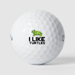 Balles De Golf J'aime les tortues