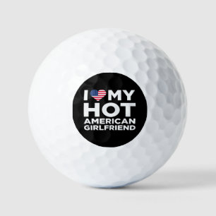 Balles De Golf J'aime ma petite amie américaine sexy