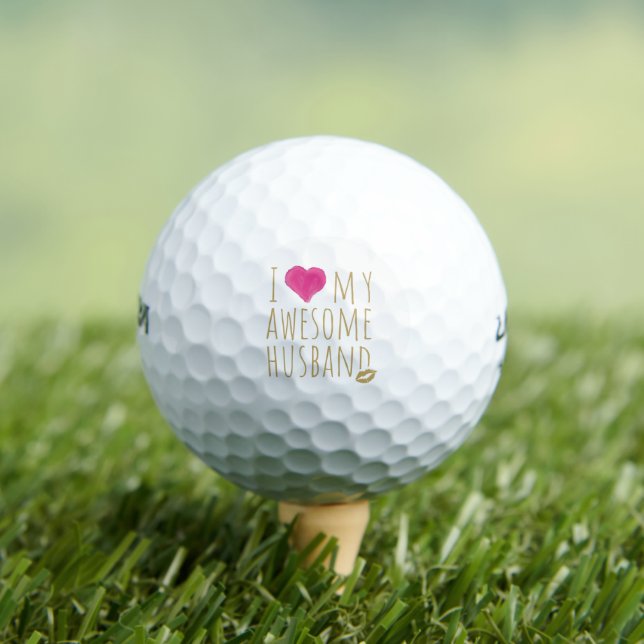 Balles De Golf J'aime mon merveilleux anniversaire de Mariage de  (T-shirt Insitu)