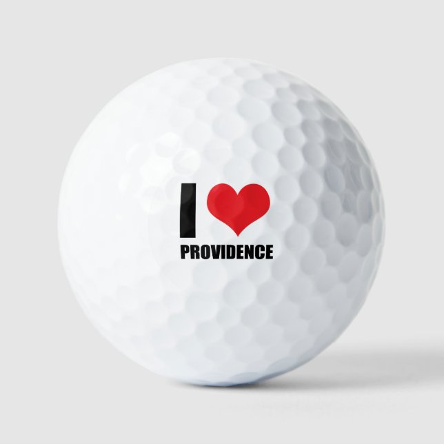 Balles De Golf J'aime Providence (Recto)