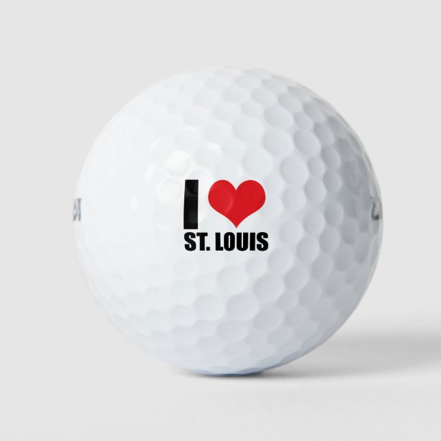 Balles De Golf J'aime Saint-Louis (Devant)