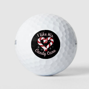 Balles De Golf J'aime son candy cane drôles de couples assortis