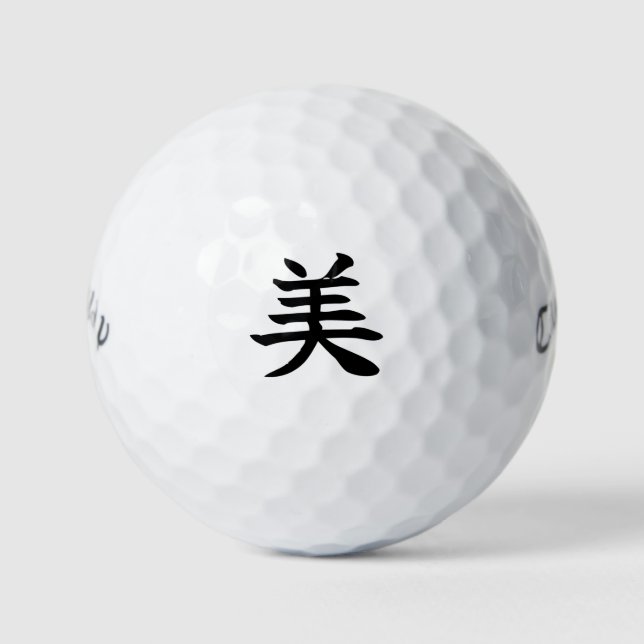 Balles De Golf Japanese KANJI "BI" Golf ball (Devant)