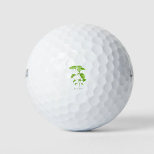 Balles De Golf Jardin d'aquarelle aux herbes de chaux citron