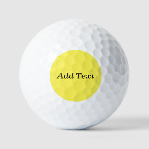 Balles De Golf Jaune Créez votre propre ajouter du texte