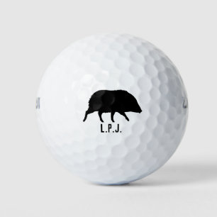 Balles De Golf Javelina Silhouette Nom personnalisé