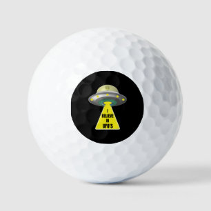Balles De Golf Je Crois En L'Espace Alien D'UFO