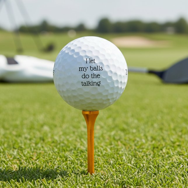 Balles De Golf Je laisse mes boules faire la conversation drôle (Créateur téléchargé)