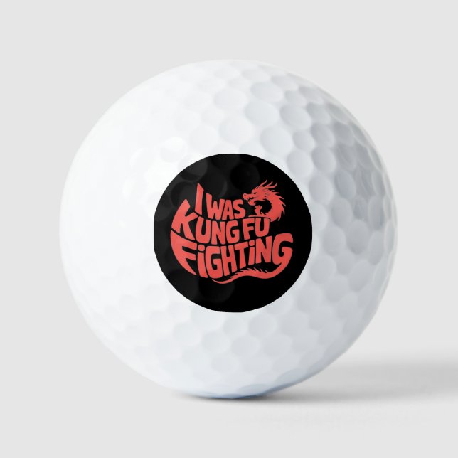 Balles De Golf Je me battais pour le kung fu (Recto)