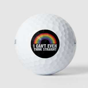 Balles De Golf Je ne peux même pas penser droit Mois de la fierté
