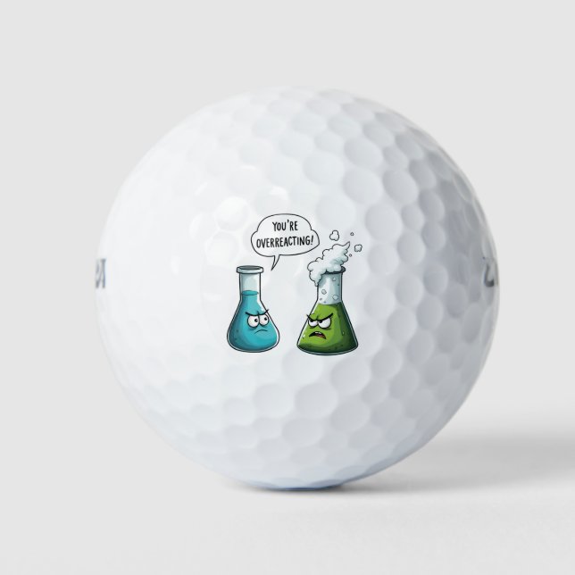 Balles De Golf Je pense que vous surréagissez à la science Nerd a (Devant)