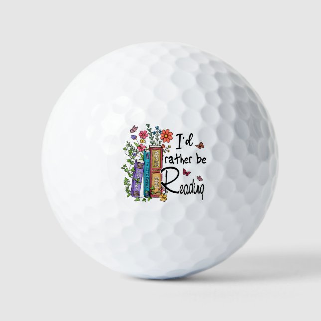 Balles De Golf Je préfère lire