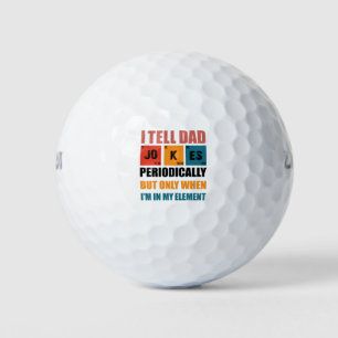Balles De Golf Je raconte périodiquement des blagues à papa pour