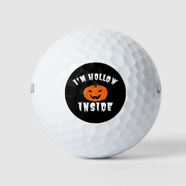 Balles De Golf Je suis Hollow Inside Pumkin Jack-o'-lantern (Devant)