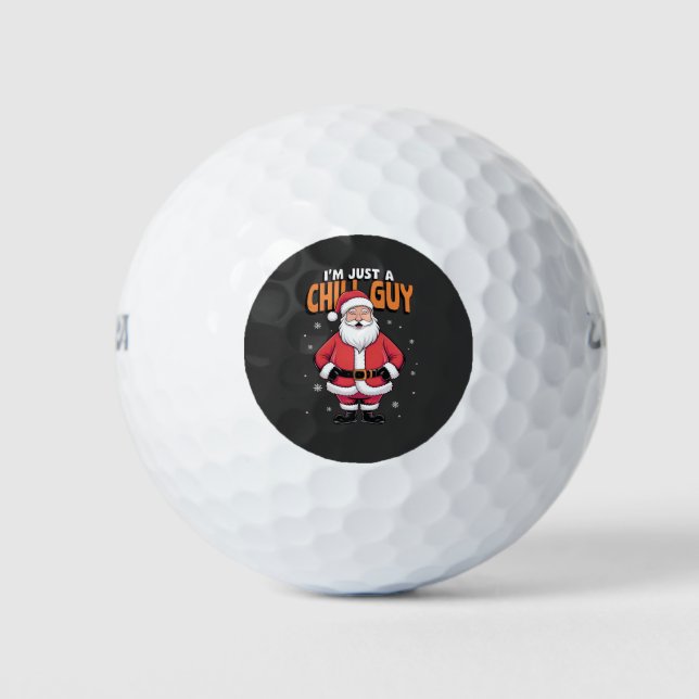 Balles De Golf Je suis juste un type cool Meme Noël drôle 2025 (Devant)