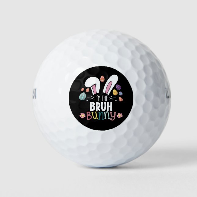 Balles De Golf Je suis le Groh Bunny Easter Matching (Devant)