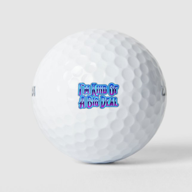 Balles De Golf Je suis plutôt une grosse pointure (Devant)