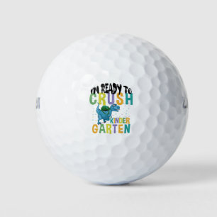 Balles De Golf Je suis prêt à écraser le dinosaure de maternelle