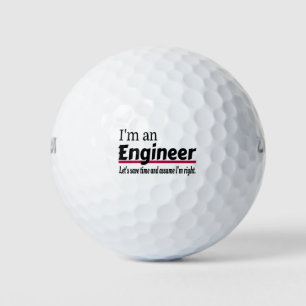 Balles De Golf Je suis un INGÉNIEUR Une drôle de nouveauté