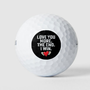 Balles De Golf Je t'aime plus La fin Je gagne la Saint Valentin