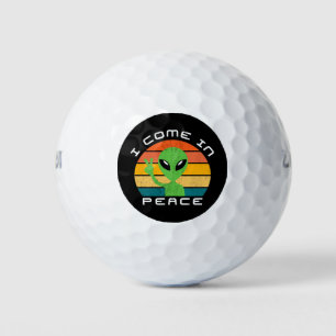 Balles De Golf Je Viens Dans L'Espace Alien De La Paix