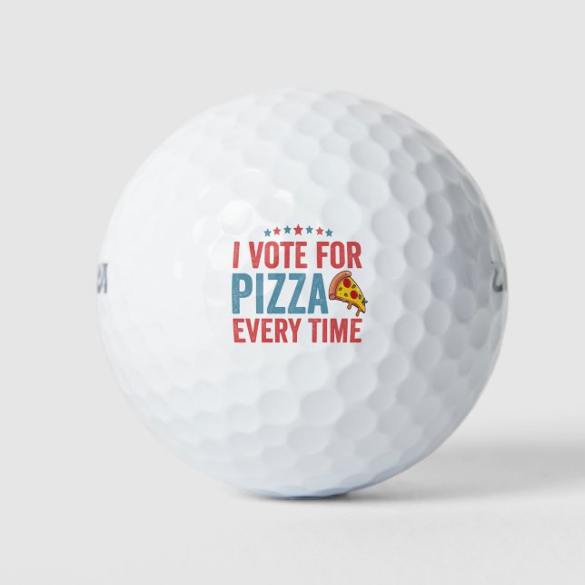 Balles De Golf Je Vois Pour La Pizza Chaque Fois Que Le Président (Devant)