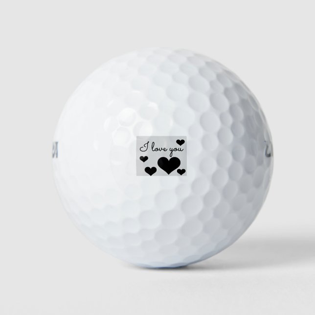 BALLES DE GOLF ***JE VOUS AIME*** GOLF BALL (Devant)