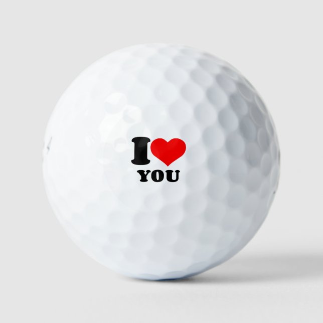 BALLES DE GOLF JE VOUS COEUR (Devant)