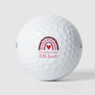 Balles De Golf J'enseigne aux cœurs les plus doux Professeur Arc-