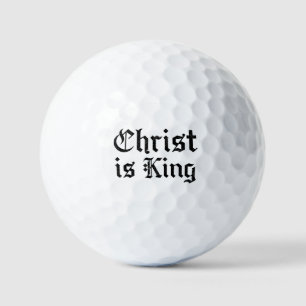 Balles De Golf Jésus-Christ est Roi Gothique Art Grunge Blacklett
