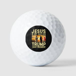 Balles De Golf Jésus Trump - Jésus est mon Seigneur Sauveur