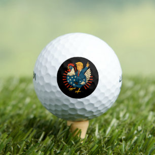 Balles De Golf Jockey de poulet Trump Mème amusant