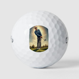 Balles De Golf Joe Biden heureux