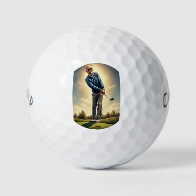 Balles De Golf Joe Biden heureux  (Devant)