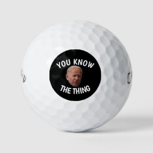 BALLES DE GOLF JOIE BIDEN JE SAIS CE QUE GOLF BALLS