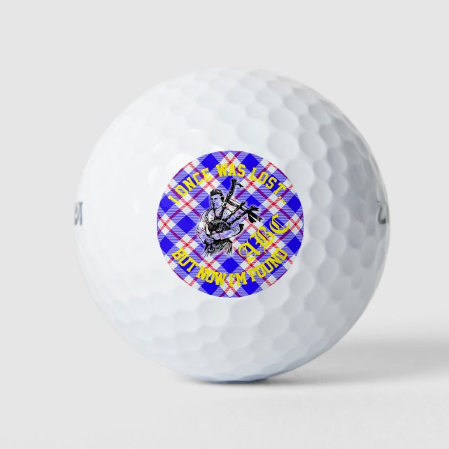 Balles De Golf Joke Golf Ball, j'ai été perdu une fois mais maint (Devant)