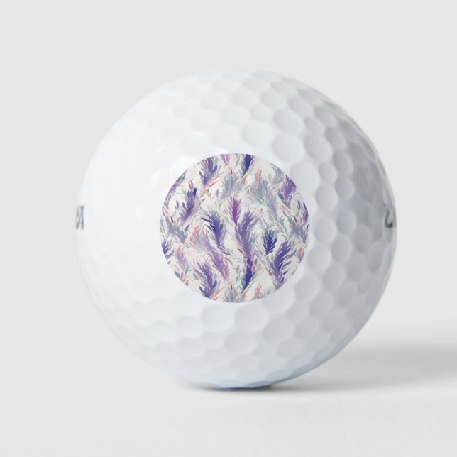 Balles De Golf Joli Abstrait Floral Motif (Devant)