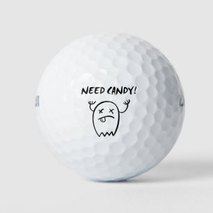 Balles De Golf Joli besoin de bonbon Halloween Ghost Monotone